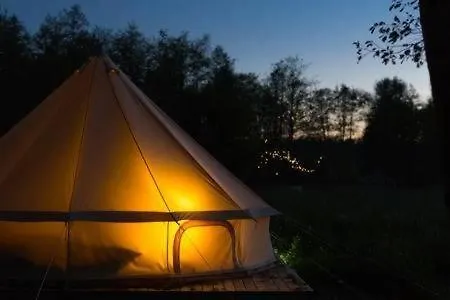 White Tent Mountain View In Camp Garden Park Luxury tent Radovljica